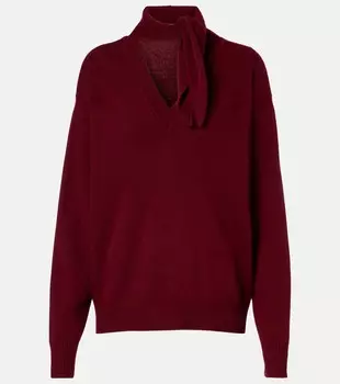Шерстяной свитер с кашемиром Plan C, бордовый