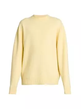 Шерстяной свитер с круглым вырезом Jil Sander