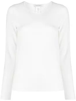 Шерстяной свитер с круглым вырезом Le Tricot Perugia, белый