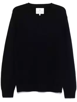 Шерстяной свитер с круглым вырезом SEVEN GAUGE, синий