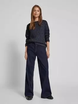 Шерстяной свитер с вырезом лодочкой, модель «Лиз» Brax, антрацит