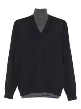 Шерстяной свитер с высоким воротником Paolo Pecora, серый