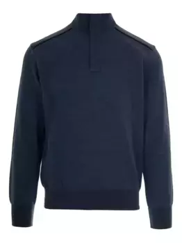 Шерстяной свитер с высоким воротником Paul & Shark, синий
