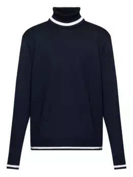 Шерстяной свитер с высоким воротом Paul & Shark, синий