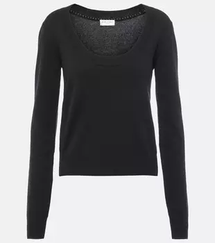 Шерстяной свитер Saint Laurent, нуар