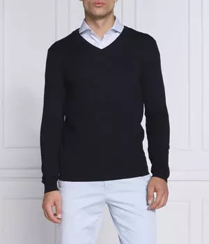 Шерстяной свитер san vredo-m Slim fit Hugo, синий