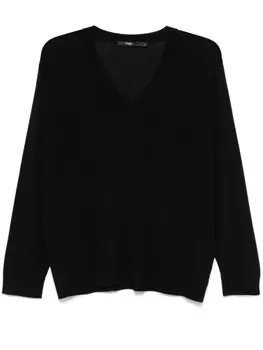 Шерстяной свитер Seventy, черный