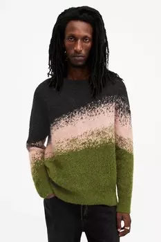 Шерстяной свитер SIRUS Allsaints, зеленый