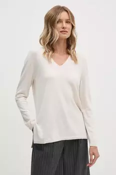 Шерстяной свитер Sisley, бежевый