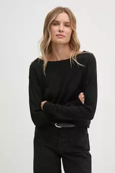 Шерстяной свитер Sisley, черный