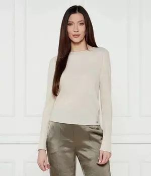 Шерстяной свитер Slim fit Marc Cain, экрю