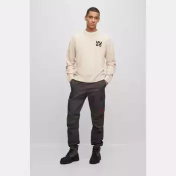 Шерстяной свитер стандартного кроя San Cassio-L Hugo, бежевый