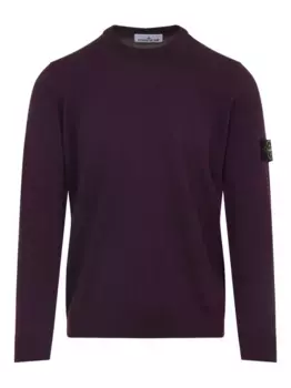 Шерстяной свитер Stone Island, фиолетовый