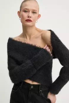 Шерстяной свитер Sunnei, черный