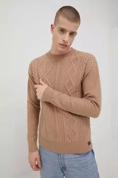 Шерстяной свитер Superdry, бежевый