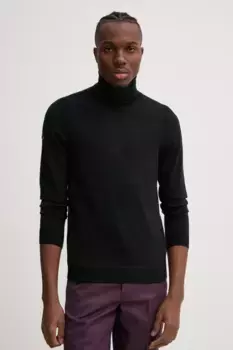 Шерстяной свитер Superdry, черный