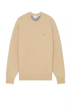 Шерстяной свитер свободного кроя Lacoste, цвет viennese