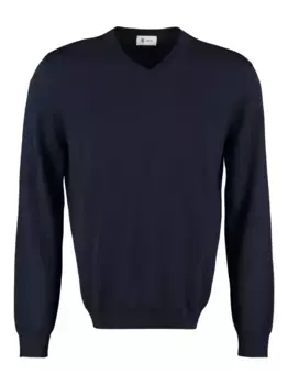 Шерстяной свитер THE (Alphabet), синий