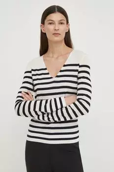 Шерстяной свитер Theory, белый