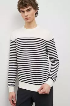 Шерстяной свитер Theory, бежевый