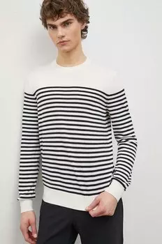 Шерстяной свитер Theory, бежевый