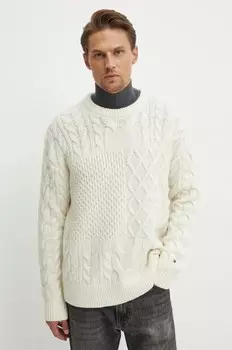 Шерстяной свитер Tommy Hilfiger, бежевый