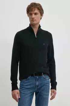 Шерстяной свитер Tommy Hilfiger, черный