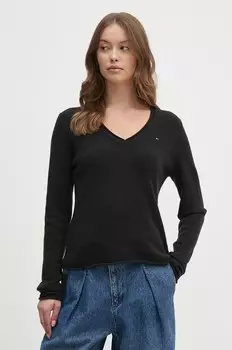 Шерстяной свитер Tommy Hilfiger, черный