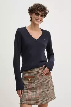 Шерстяной свитер Tommy Hilfiger, темно-синий