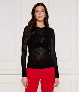 Шерстяной свитер turabottiglie Regular fit Pinko, черный