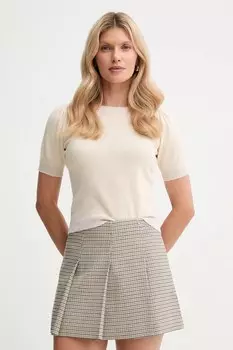 Шерстяной свитер Twinset, бежевый