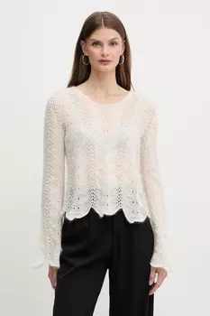 Шерстяной свитер Twinset, бежевый