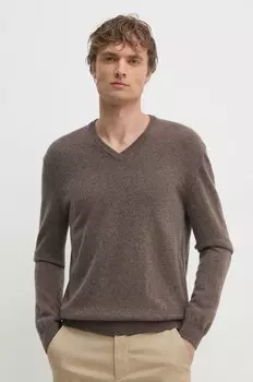 Шерстяной свитер United Colors of Benetton, коричневый