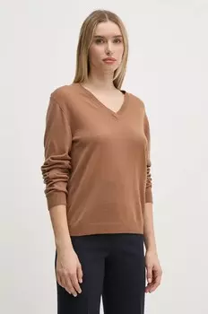 Шерстяной свитер United Colors of Benetton, коричневый