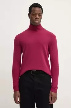 Шерстяной свитер United Colors of Benetton, розовый