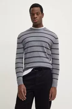 Шерстяной свитер United Colors of Benetton, серый