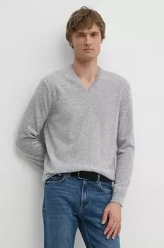 Шерстяной свитер United Colors of Benetton, серый