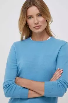 Шерстяной свитер United Colors of Benetton, синий