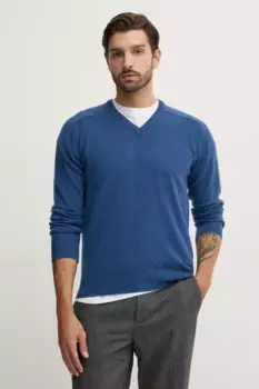 Шерстяной свитер United Colors of Benetton, синий