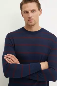 Шерстяной свитер United Colors of Benetton, темно-синий