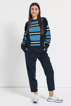 Шерстяной свитер в полоску Flave Boss, желтый