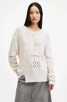 Шерстяной свитер WINNIE Allsaints, белый