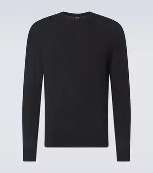 Шерстяной свитер Zegna, Black Solid