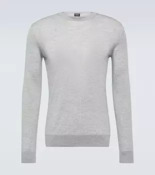 Шерстяной свитер Zegna, серый