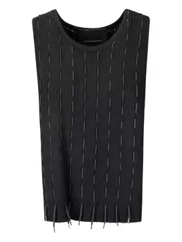 Шерстяной топ INSTITUTION, черный