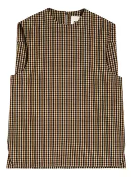 Шерстяной топ JIL SANDER, коричневый