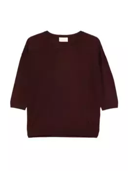 Шерстяной топ с укороченными рукавами I BLUES, красный