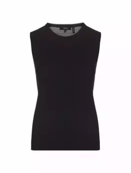 Шерстяной топ Theory, черный