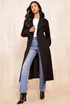 Шерстяной тренч Friends Like These, черный