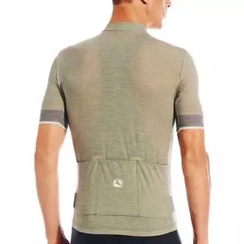 Шерстяной трикотаж с короткими рукавами – мужской Giordana, цвет Forest Green/Grey